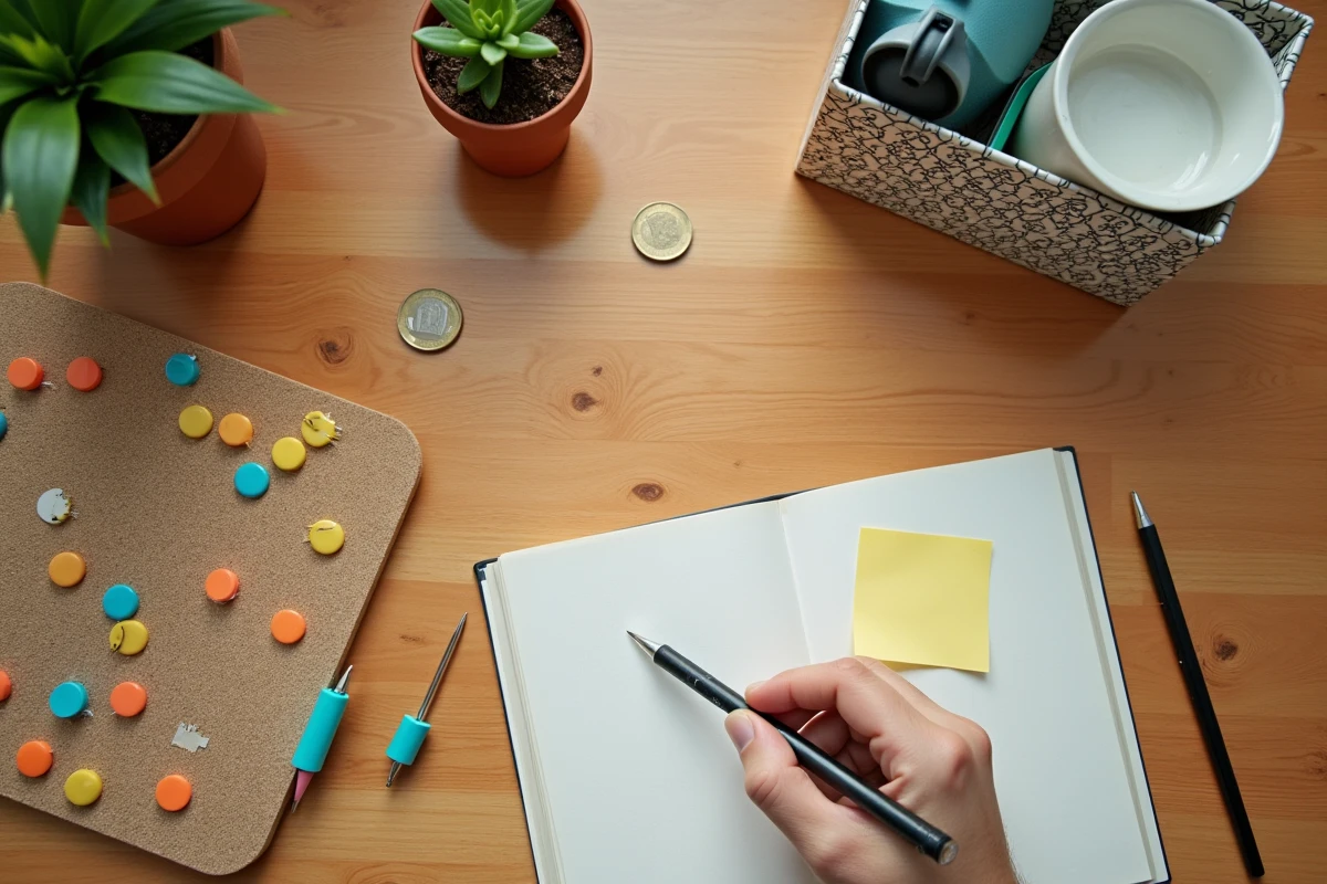 Accessoires de décoration abordables pour aménager un bureau d'étudiant à moindre coût