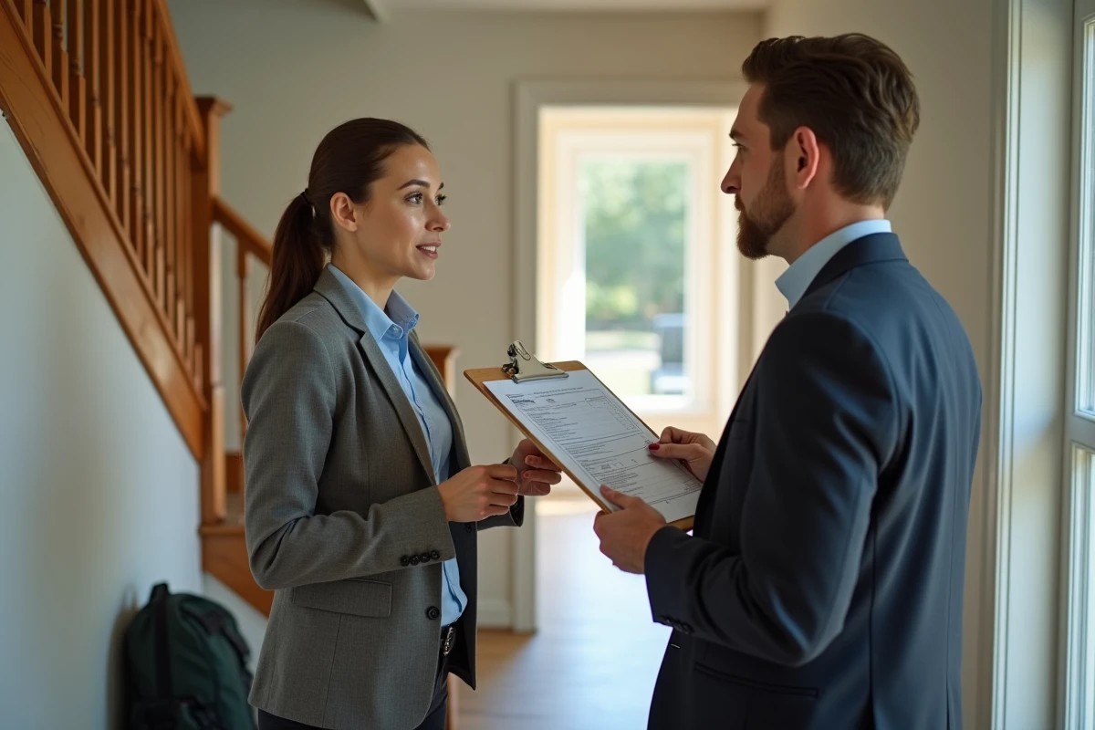 Femme professionnelle discutant d