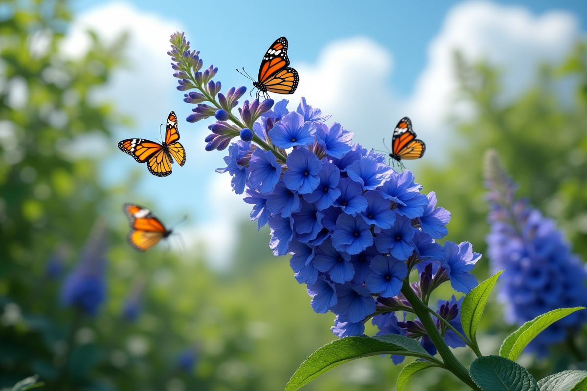 fleurs bleues